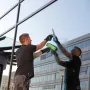 ErgoTec Ninja 40° Unger EN250 — limpiacristales completo con guía