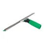 Unger ErgoTec Squeegee with S Power Channel and Green Rubber Blade — 25 to 55 cm