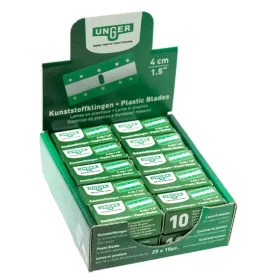 Unger SRB4P 4 cm plastic blades — box of 10