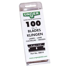 Unger SRB10 4 cm window scraper blades — box of 100
