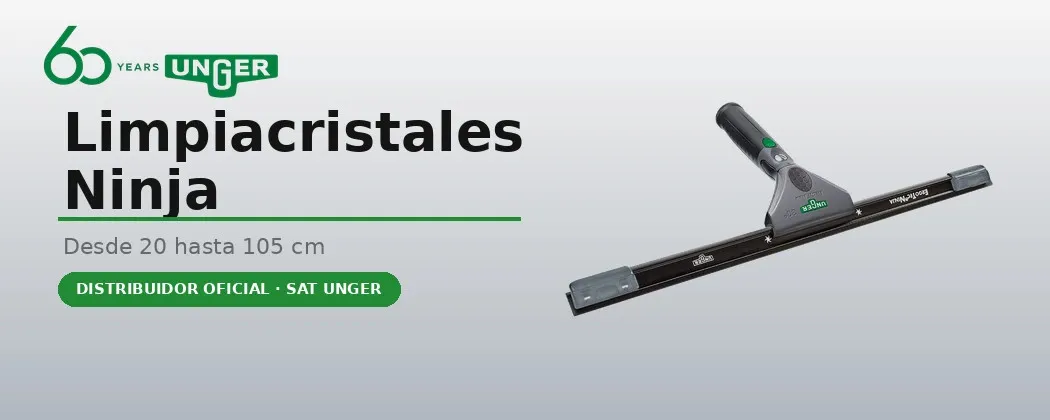 Limpa-vidros Unger Ninja | Completos, cabos e guias