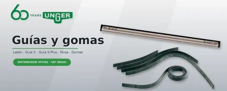 Guias e borrachas Unger para limpa-vidros | Peças de substituição