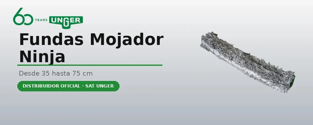 Fundas de mojador Unger Ninja — funda ErgoTec Ninja y almohadilla Visa Versa | Limpieza Cristales