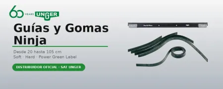 Guias e borrachas Ninja Unger | Soft, Hard, Power e Green Label