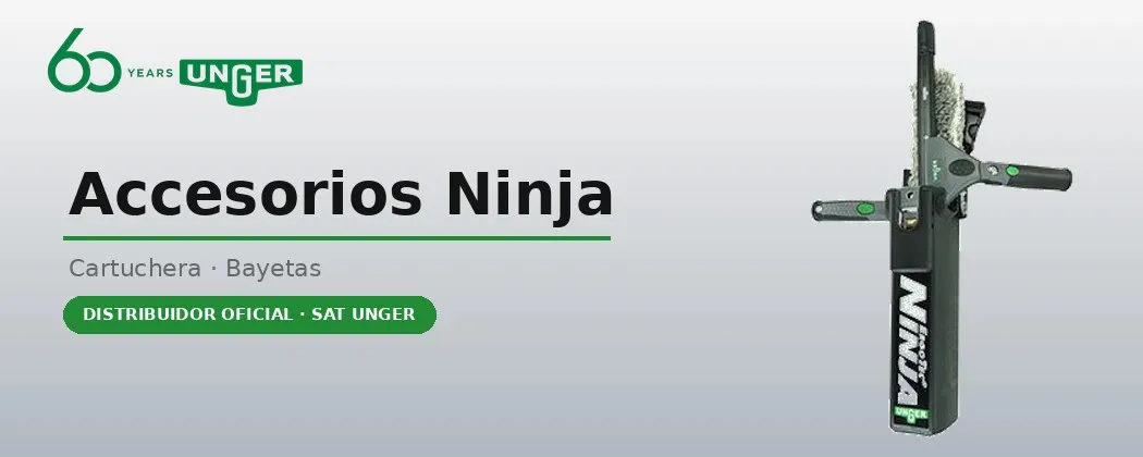 Acessórios Unger Ninja | Bucket On a Belt, MicroWipe e líquido