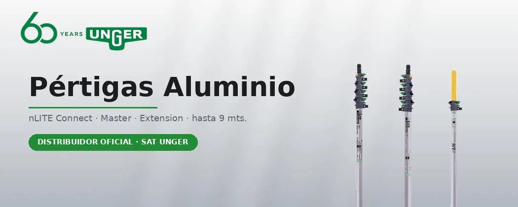 Pèrtigues d’alumini Unger nLITE Connect per a aigua pura