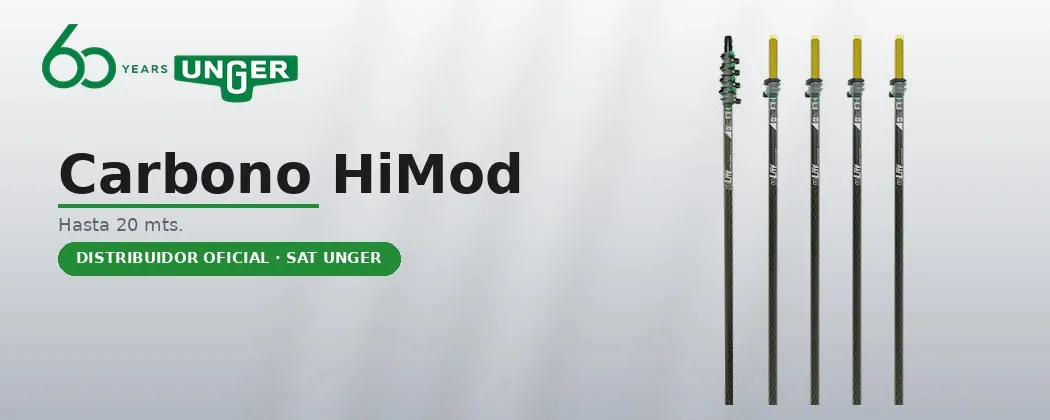 Unger nLITE HiMod carbon poles | Up to 17 metres