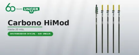 Unger nLITE HiMod carbon poles | Up to 17 metres