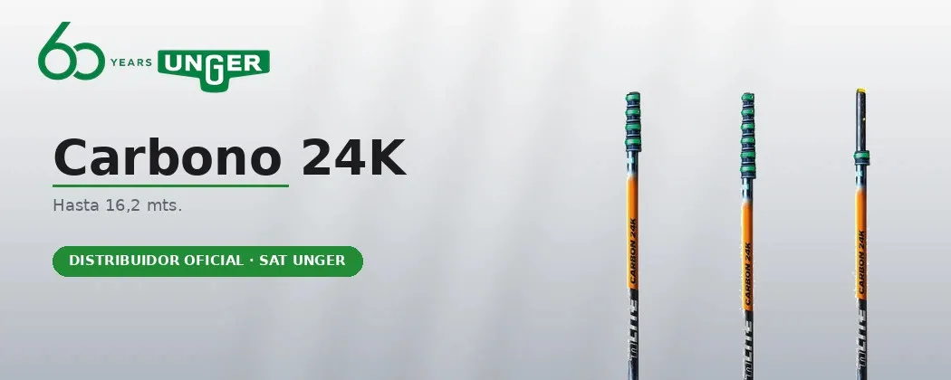 Unger nLITE Carbon 24K Poles | Up to 16 Metres