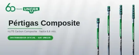 Unger nLITE Carbon Composite Poles for Pure Water Cleaning
