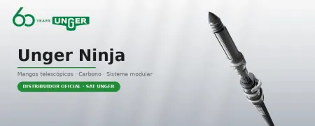 Mango telescópico Unger Ninja carbono para limpiacristales | Limpieza Cristales