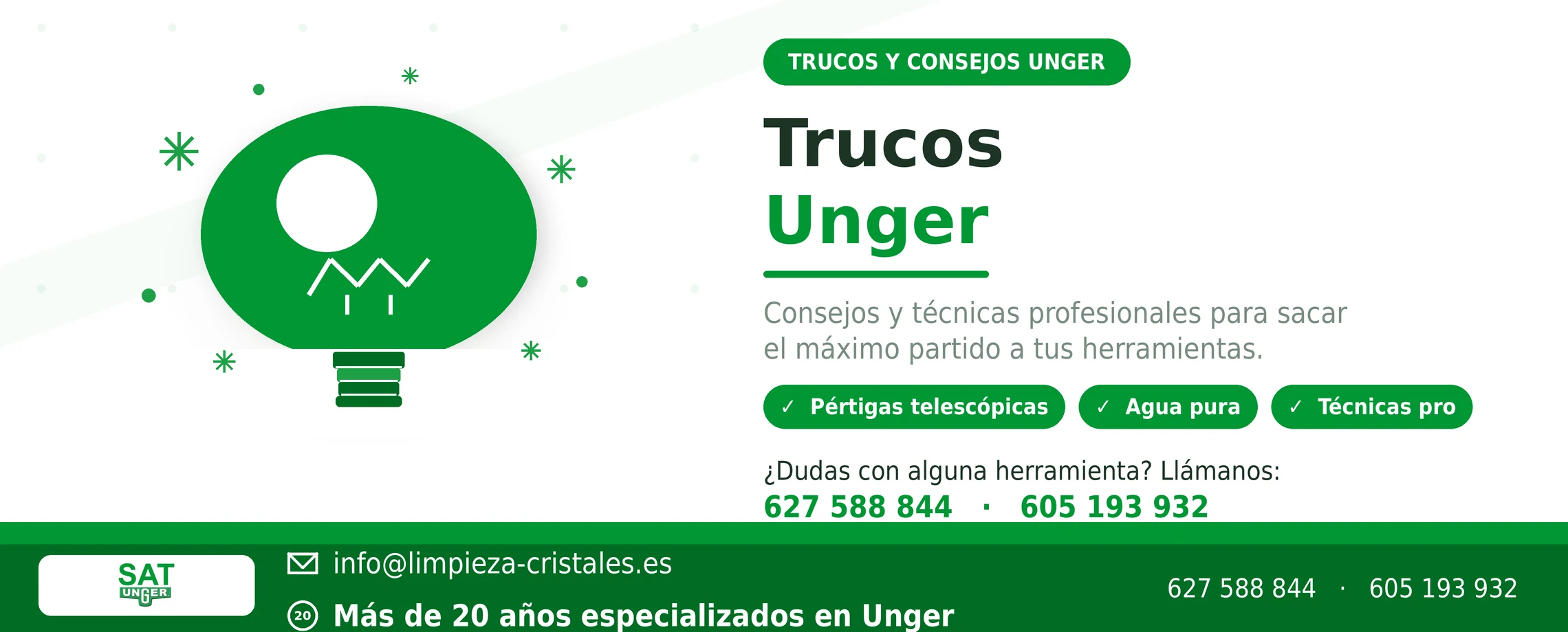 Trucos y consejos Unger nLITE