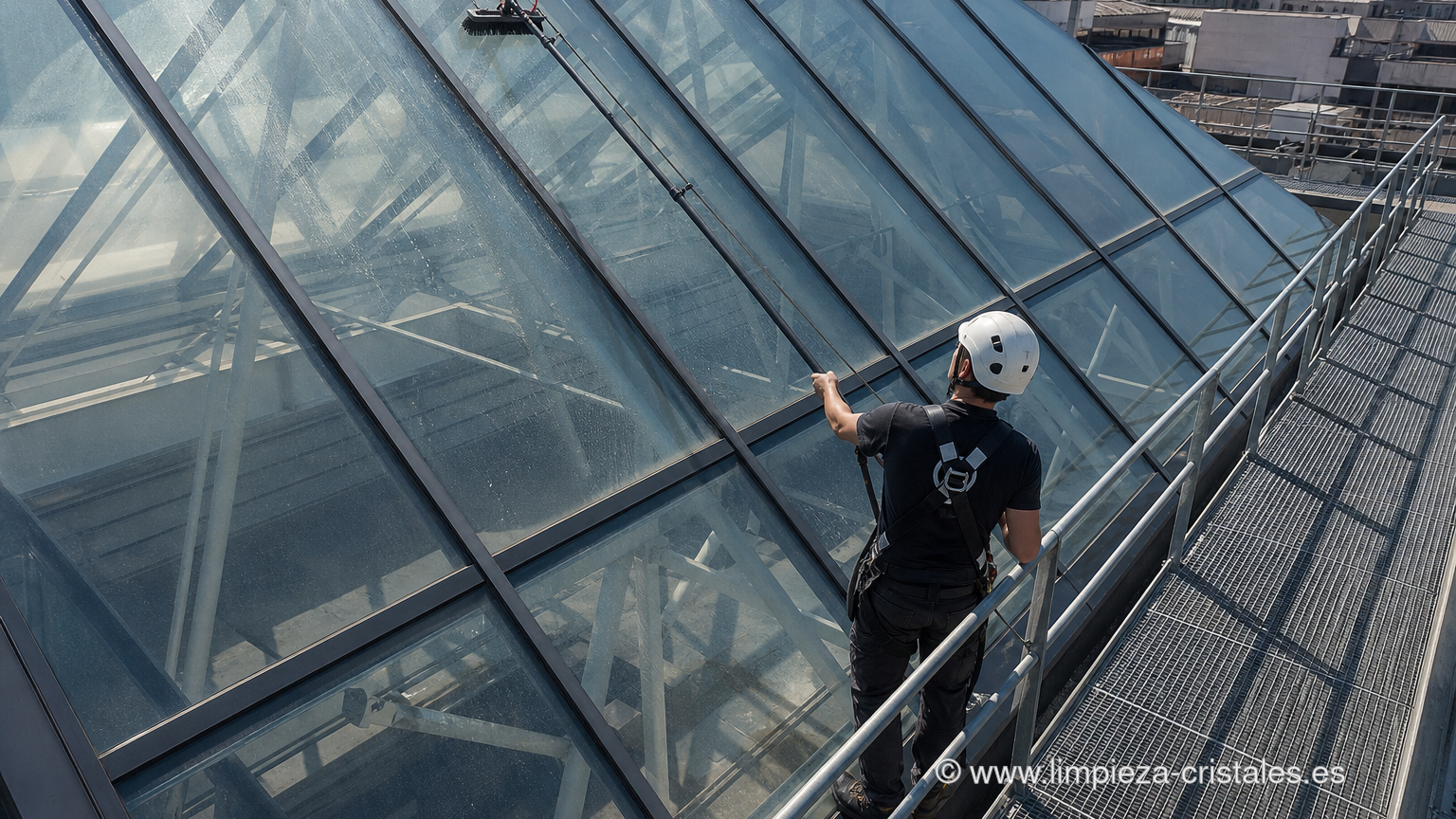 Guía de seguridad en limpieza vertical