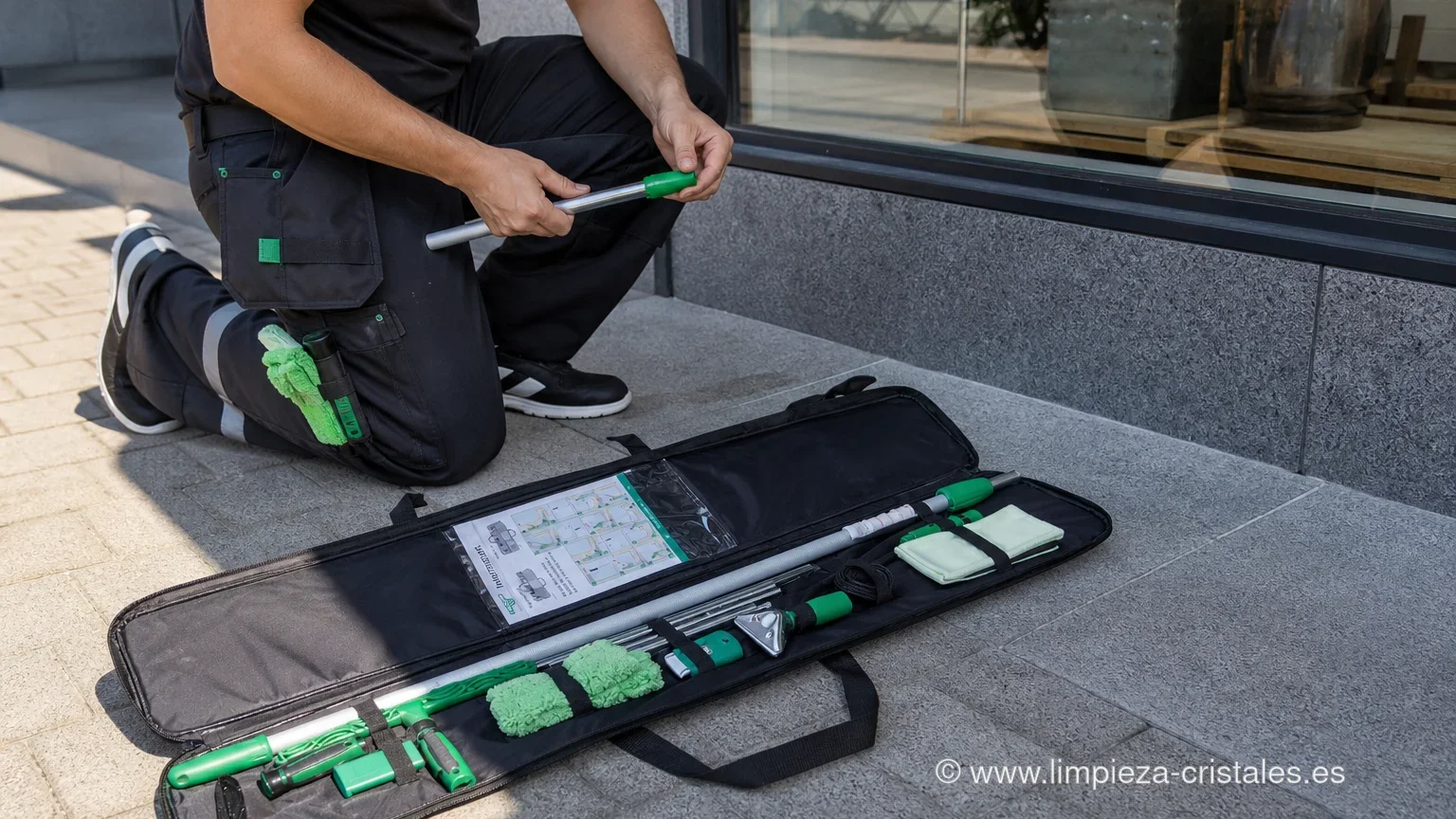 Review del maletín Unger ErgoTec profesional Limpieza Cristales